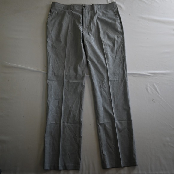 Grand Slam 38x34 Gray Heather Straight Stretch Performance Golf Mens Dress Pants - Picture 1 of 9